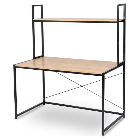 120x60x140cm Modern Desk With Shelf